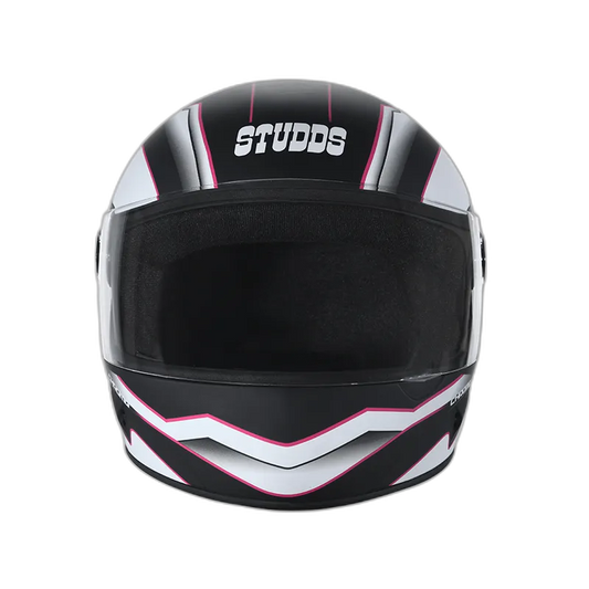 STUDDS Chrome D4 Matt Black N8 Full Face Helmet