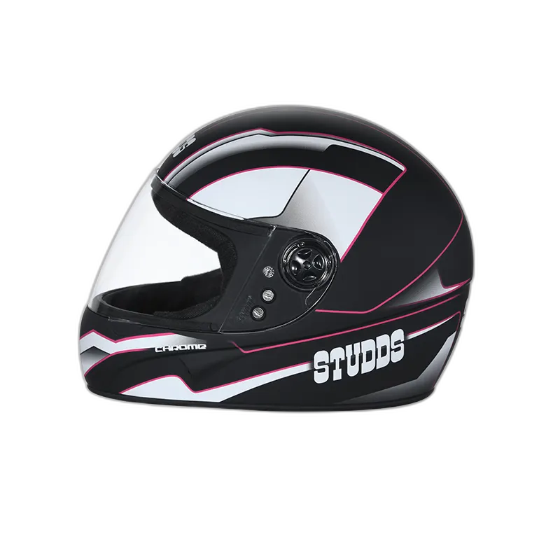 STUDDS Chrome D4 Matt Black N8 Full Face Helmet