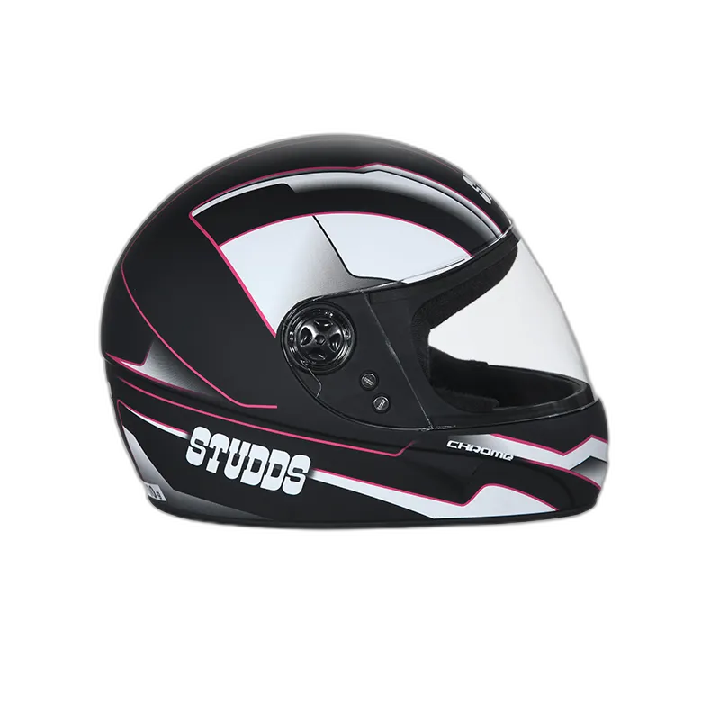 STUDDS Chrome D4 Matt Black N8 Full Face Helmet
