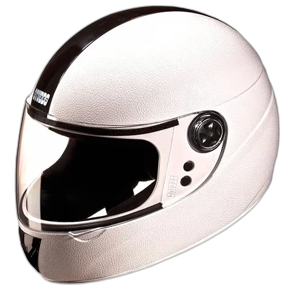 STUDDS Chrome Elite White Full Face Helmet