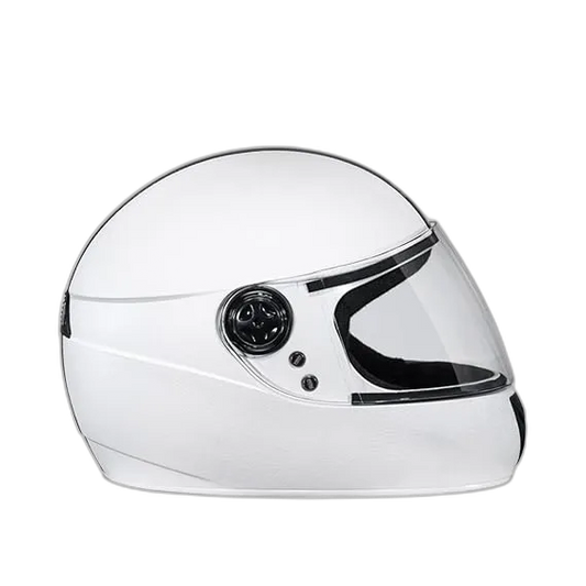 STUDDS Chrome Elite White Full Face Helmet