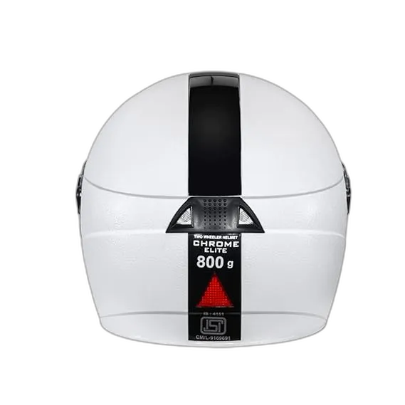 STUDDS Chrome Elite White Full Face Helmet