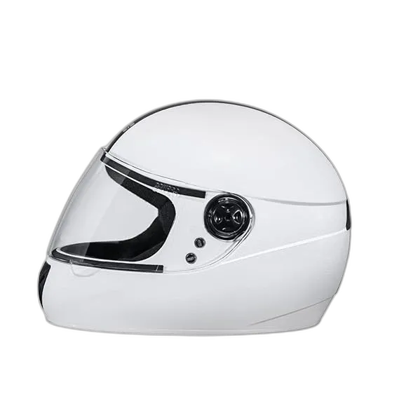 STUDDS Chrome Elite White Full Face Helmet
