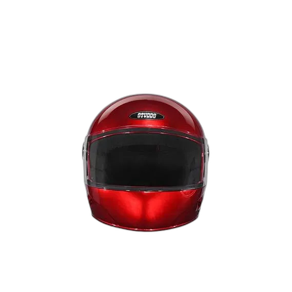 STUDDS Chrome Super Cherry Red Full Face Helmet