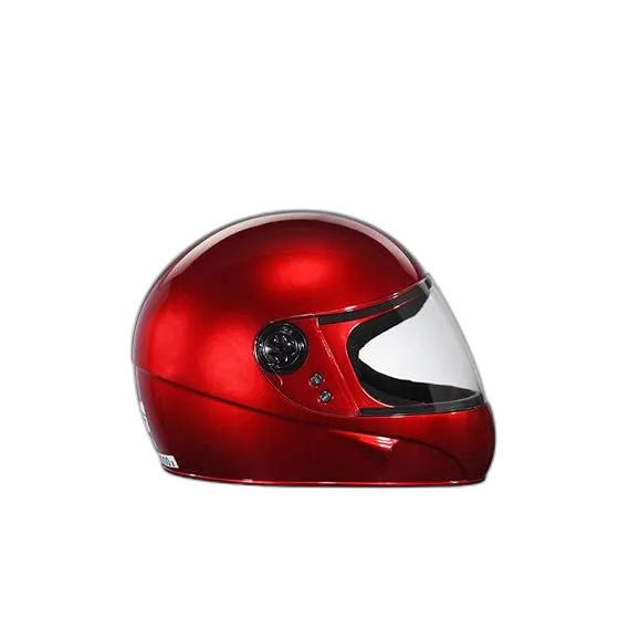 STUDDS Chrome Super Cherry Red Full Face Helmet