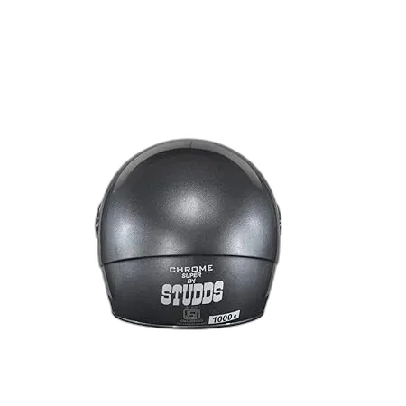 STUDDS Chrome Super Gun Grey Full Face Helmet