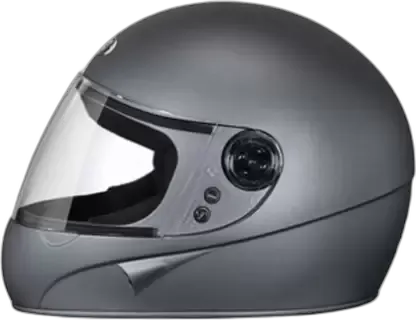 STUDDS Chrome Super Matt Gun Grey Full Face Helmet