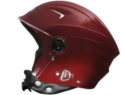 STUDDS Chrome Super Wine Red Full Face Helmet