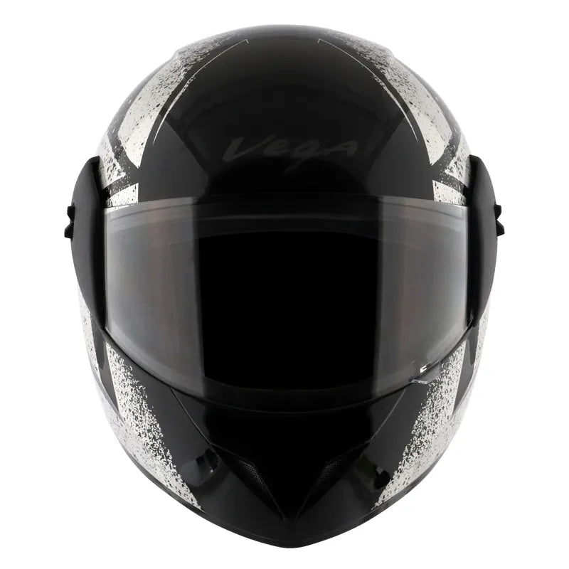 VEGA Cliff Adventure Black Silver Full Face Helmet