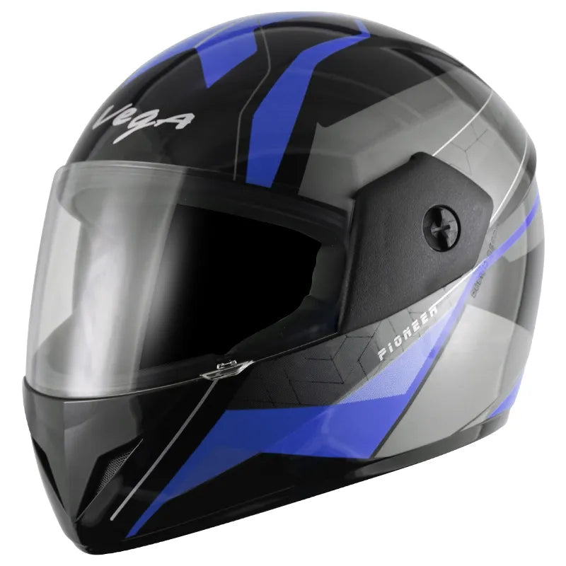 VEGA Cliff Pioneer Black Blue Full Face Helmet