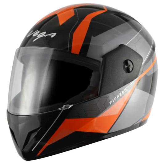 VEGA Cliff Pioneer Black Orange Full Face Helmet