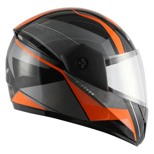 VEGA Cliff Pioneer Black Orange Full Face Helmet