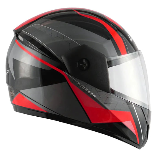 VEGA Cliff Pioneer Black Red Full Face Helmet