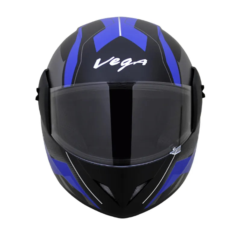VEGA Cliff Pioneer Dull Black Blue Full Face Helmet