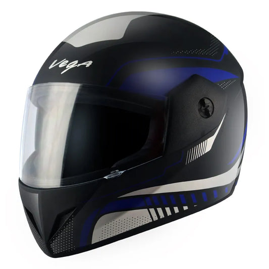 VEGA Cliff Styler Black Blue Full Face Helmet