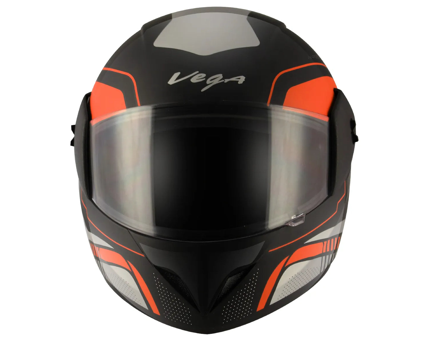 VEGA Cliff Styler Black Orange Full Face Helmet