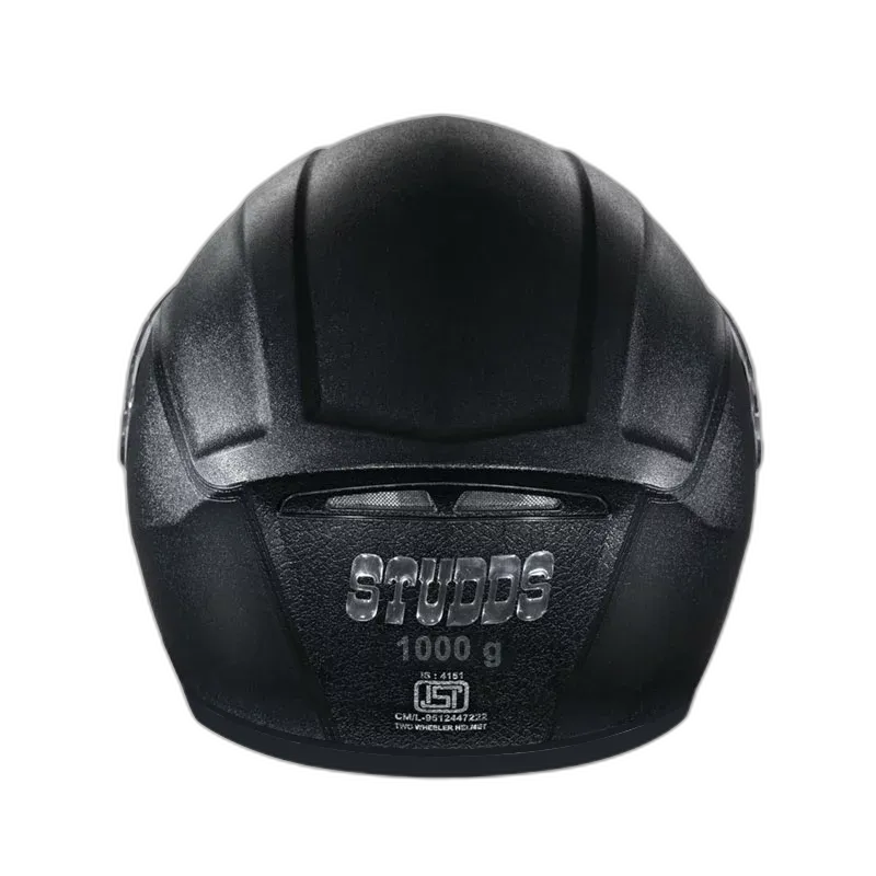 STUDDS Crest Eco Black Full Face Helmet