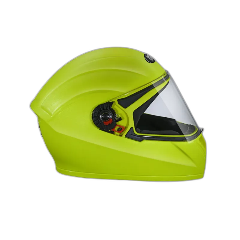 STUDDS Crest Fluorescent Yellow Full Face Helmet