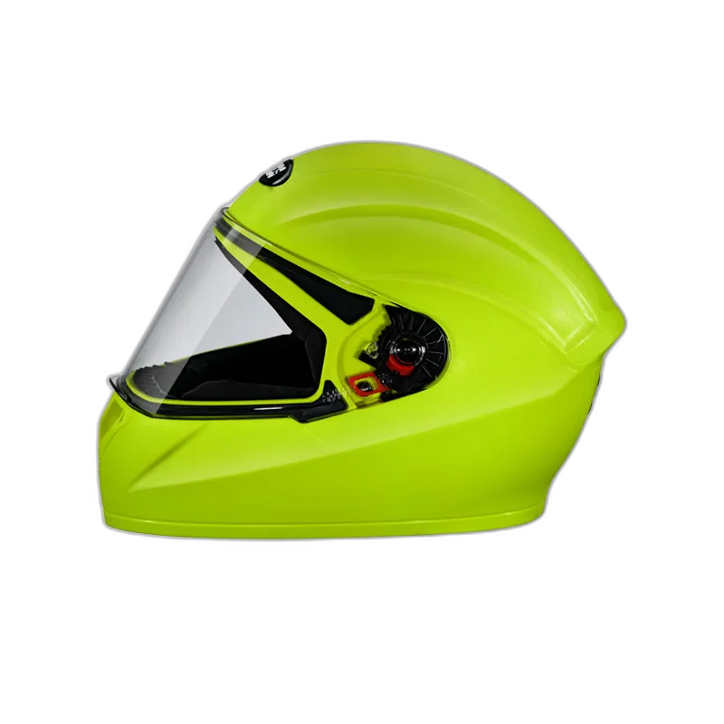 STUDDS Crest Fluorescent Yellow Full Face Helmet