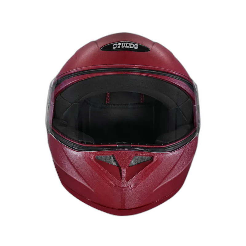 STUDDS Crest Maroon Full Face Helmet