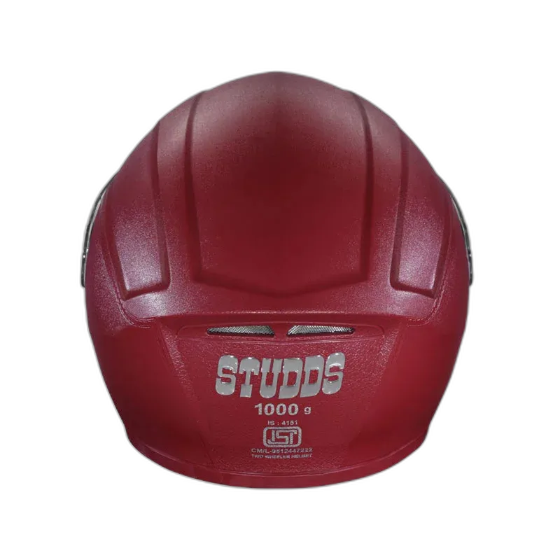 STUDDS Crest Maroon Full Face Helmet