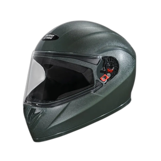 STUDDS Crest Military Green Full Face Helmet