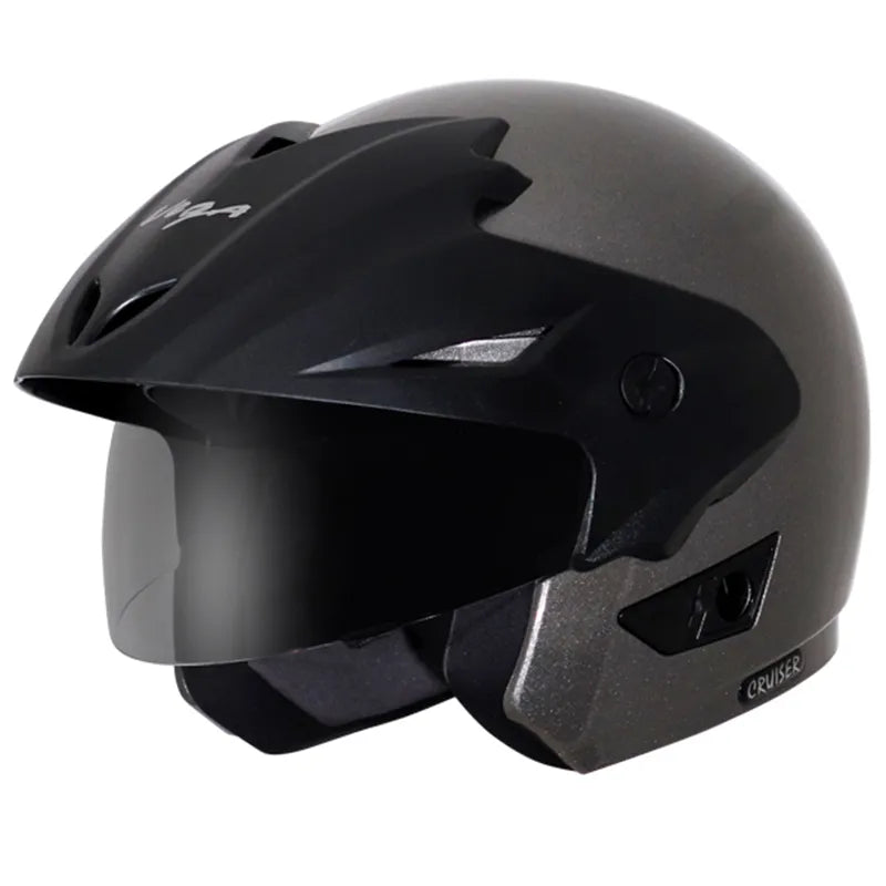 VEGA Cruiser Anthracite Half Face Helmet