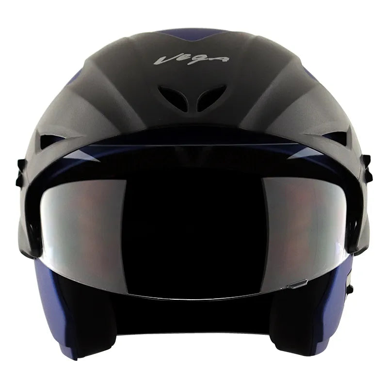 VEGA Cruiser Dull Blue Half Face Helmet