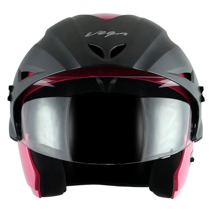 VEGA Cruiser Pink Half Face Helmet