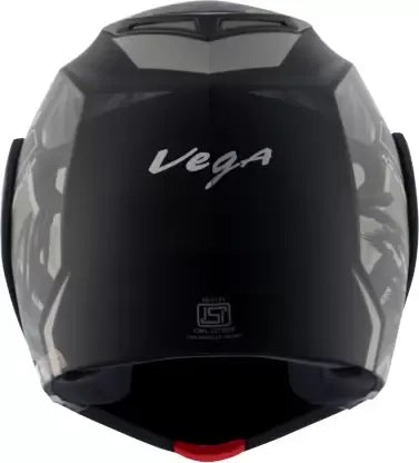 VEGA Crux Dx Fighter Dull Black Grey Flip Up Helmet