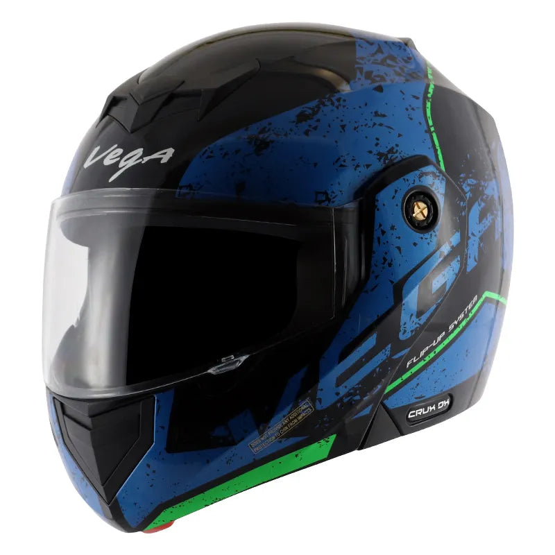 VEGA Crux Dx Victor Black Blue Full Face Helmet