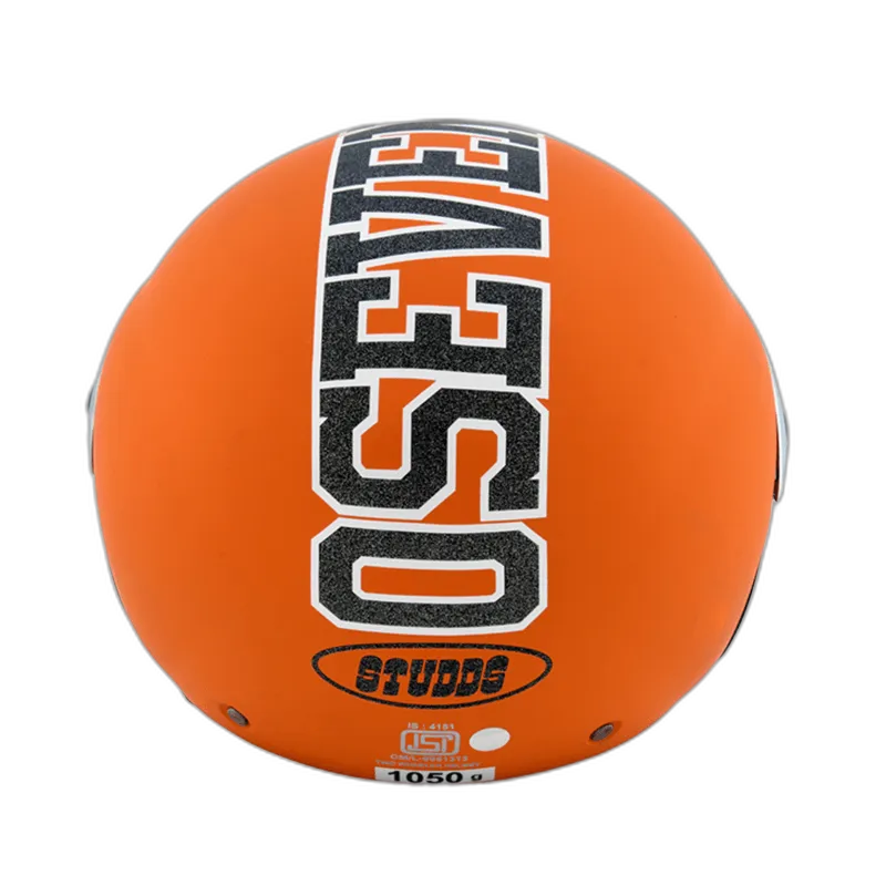 STUDDS Cub 07 Orange Half Face Helmet