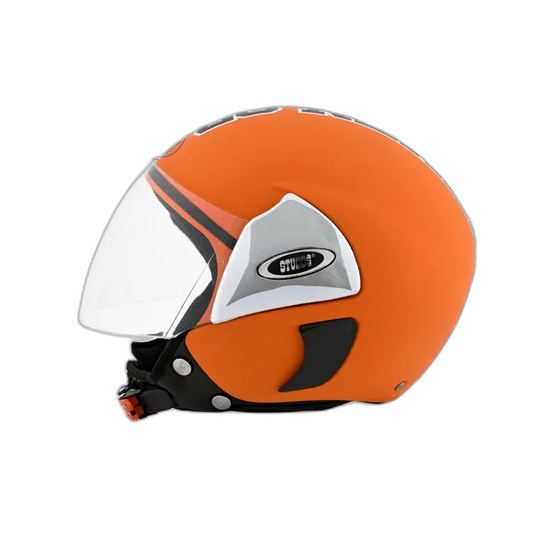 STUDDS Cub 07 Orange Half Face Helmet