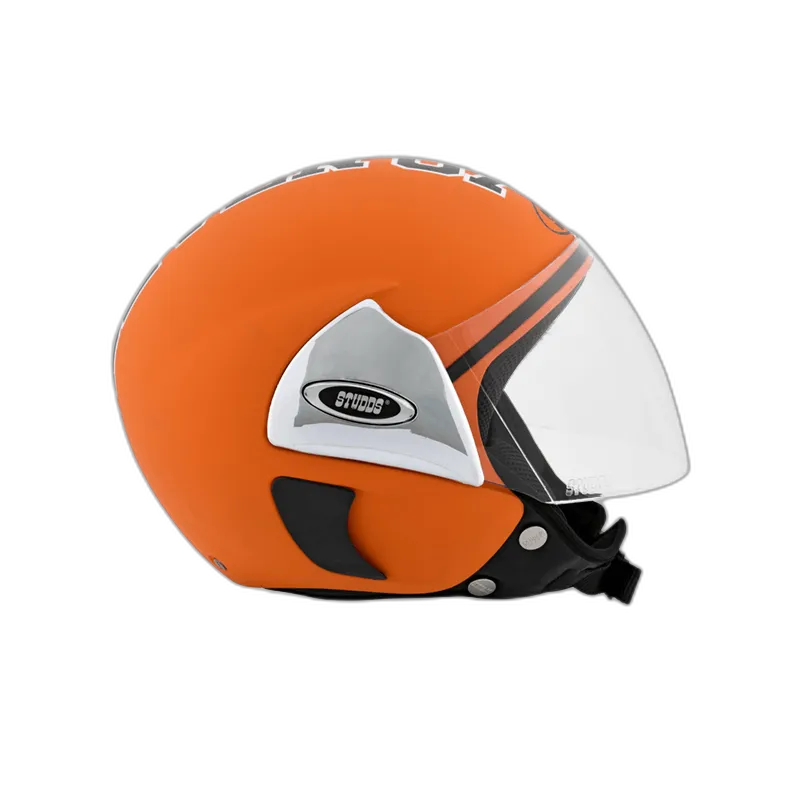 STUDDS Cub 07 Orange Half Face Helmet
