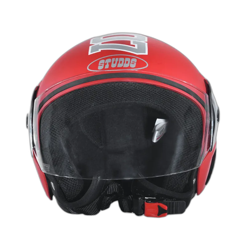 STUDDS Cub 07 Red Half Face Helmet