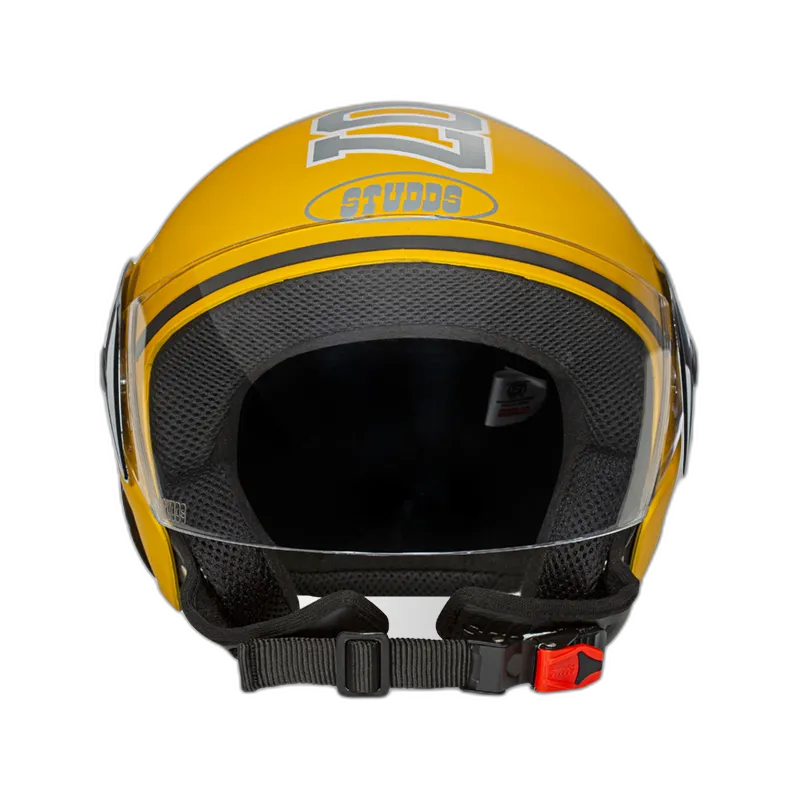 STUDDS Cub 07 Yellow Half Face Helmet
