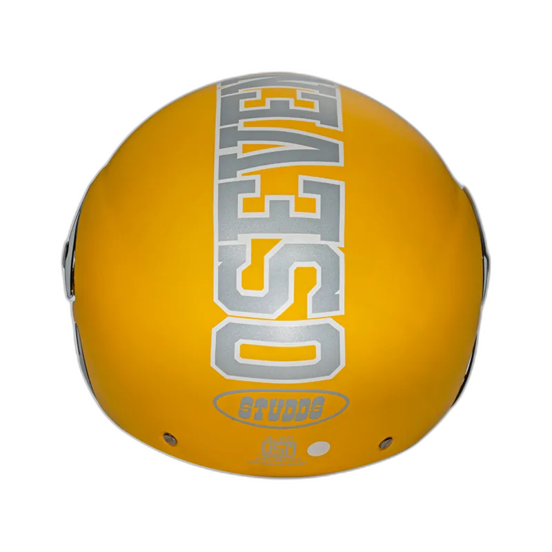 STUDDS Cub 07 Yellow Half Face Helmet