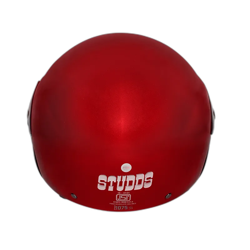 STUDDS Cub Cherry Red Half Face Helmet