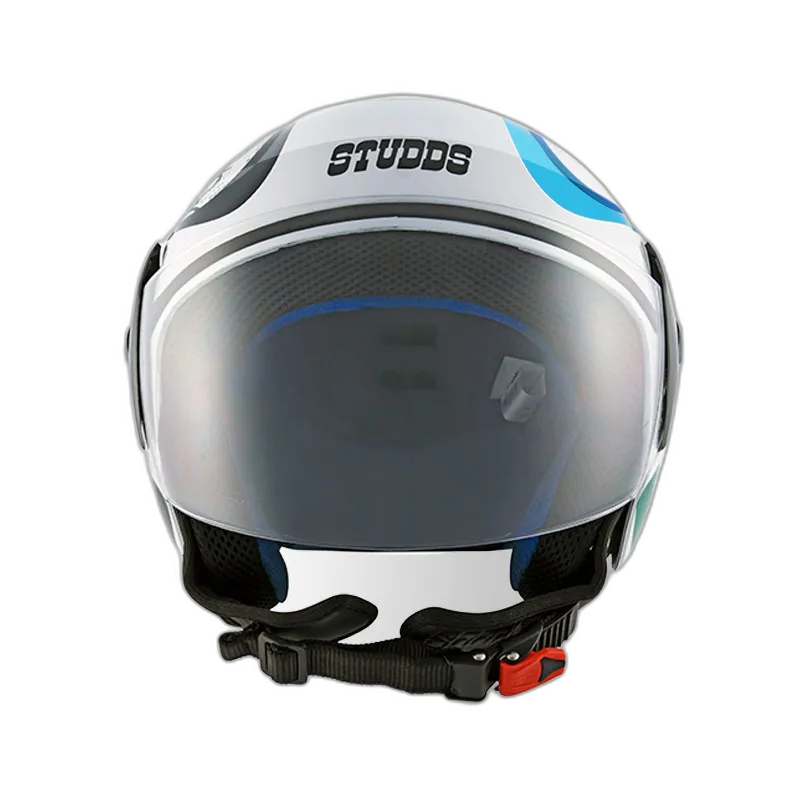STUDDS Cub D3 White N1 Half Face Helmet