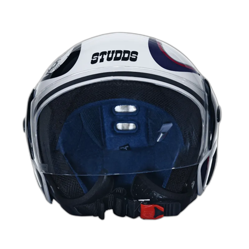 STUDDS Cub D3 White N2 Half Face Helmet