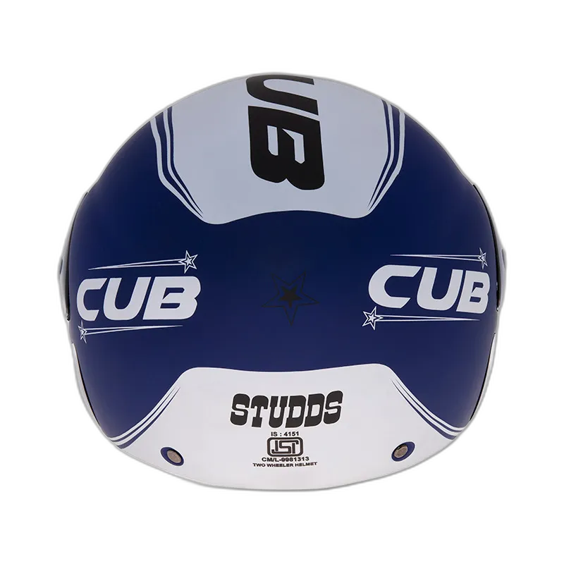 STUDDS Cub D4 Matt Blue N6 Half Face Helmet