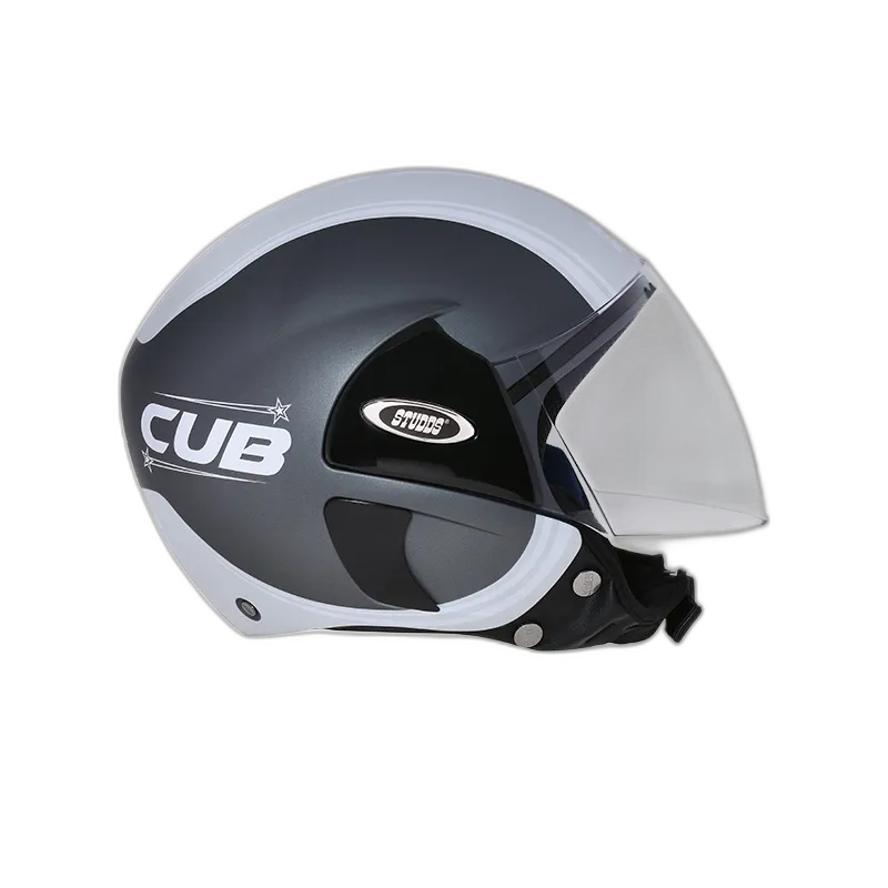 STUDDS Cub D4 Matt Gun Grey N4 Half Face Helmet