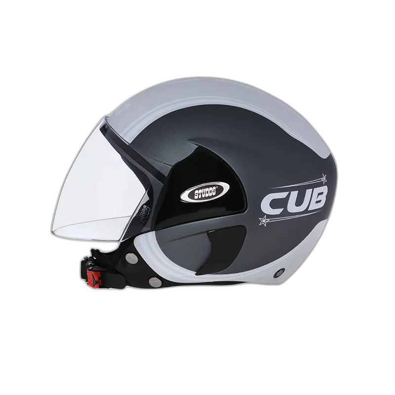 STUDDS Cub D4 Matt Gun Grey N4 Half Face Helmet