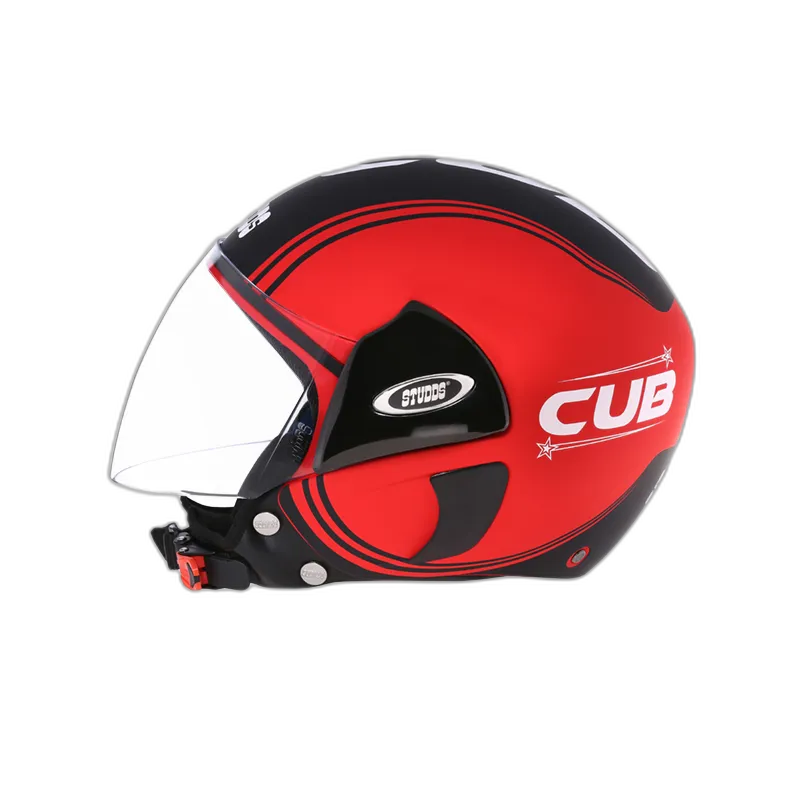 STUDDS Cub D4 Matt Red N9 Half Face Helmet