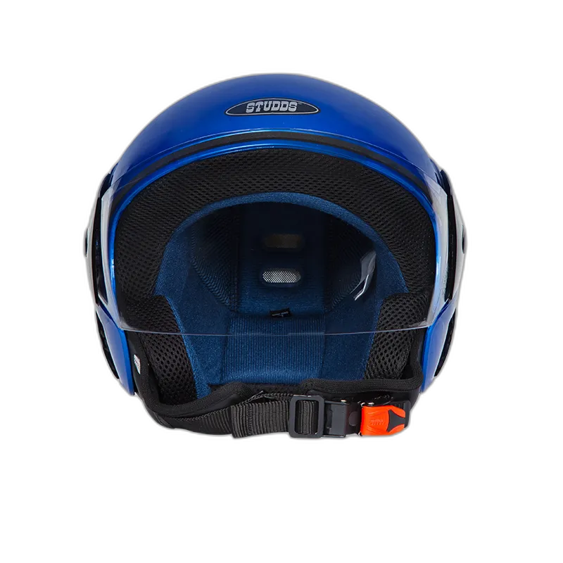 STUDDS Cub Flame Blue Half Face Helmet
