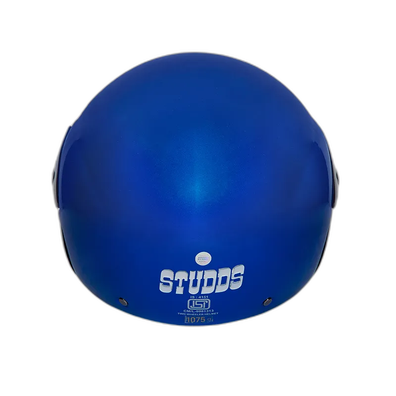 STUDDS Cub Flame Blue Half Face Helmet