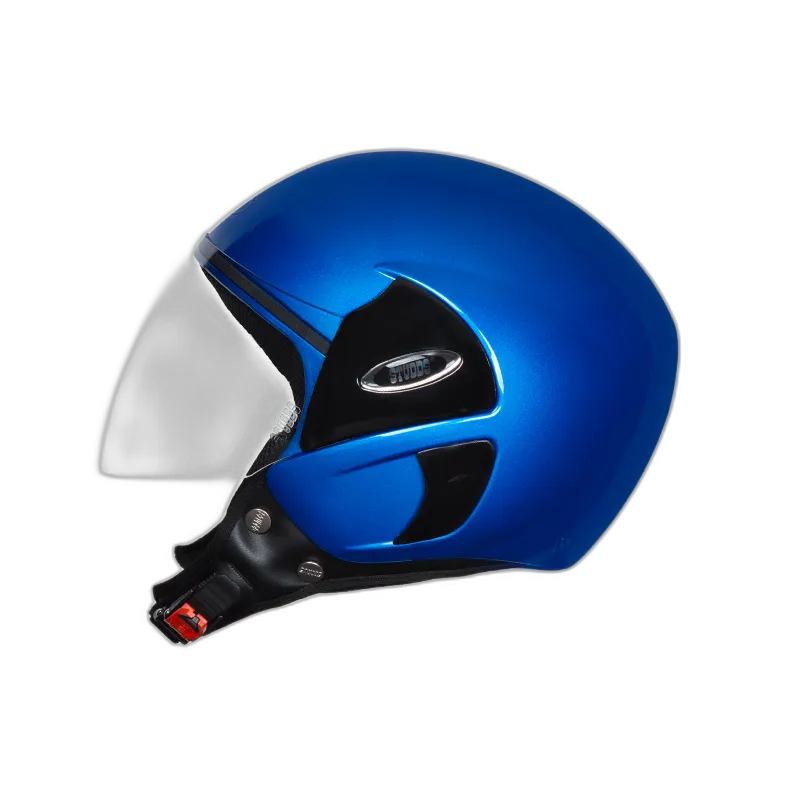 STUDDS Cub Flame Blue Half Face Helmet
