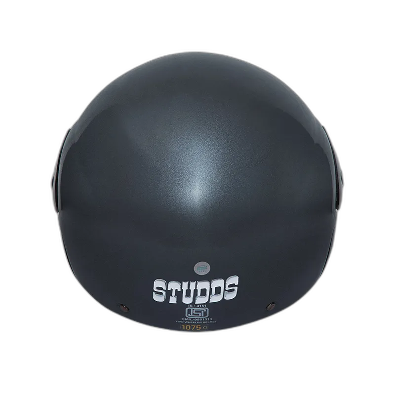 STUDDS Cub Gun Grey Half Face Helmet