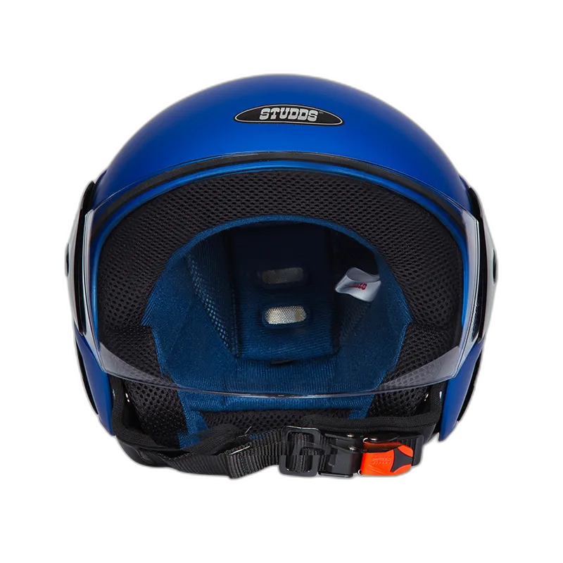 STUDDS Cub Matt Blue Half Face Helmet