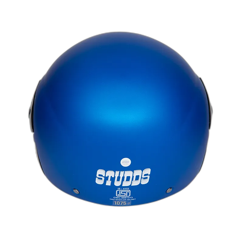 STUDDS Cub Matt Blue Half Face Helmet